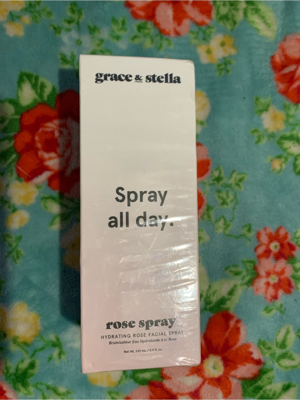 Grace & Stella Spray All Day Rose Facial Hydration Spray 8.11 Ounces